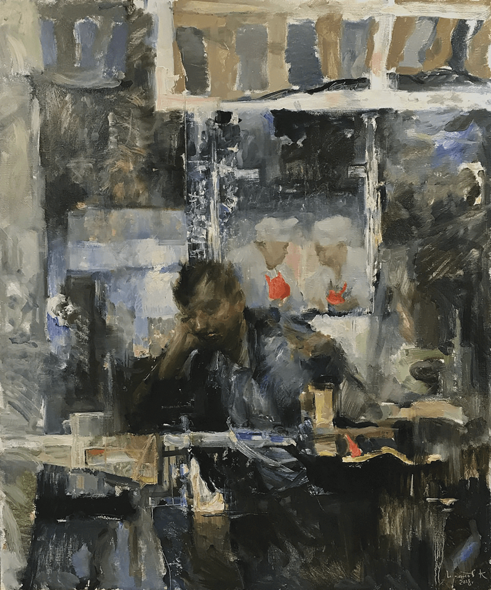 Inside the delicatessen shop, 2018