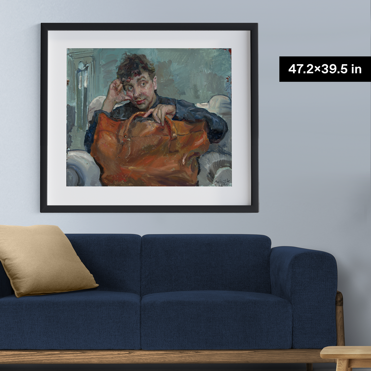 Man with a suitcase, 2022