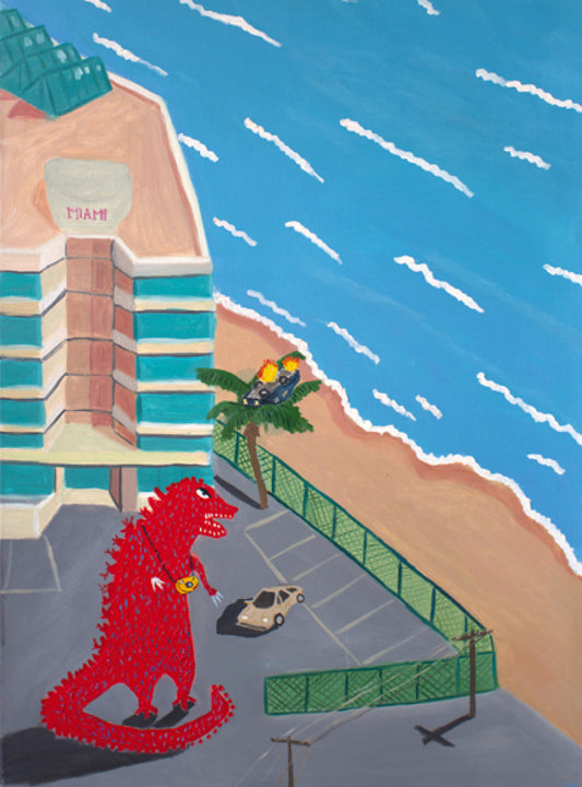 Godzilla wants to photograph the ocean, 2021