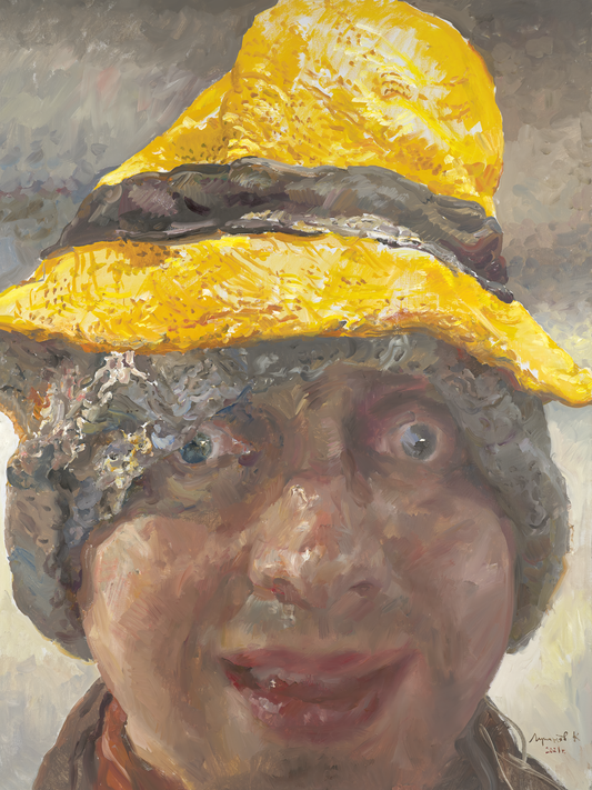 Portrait of an overly friendly man, 2021