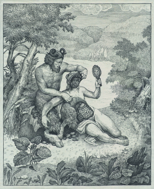Pan and Nymph. Funny Anatomy, 2016