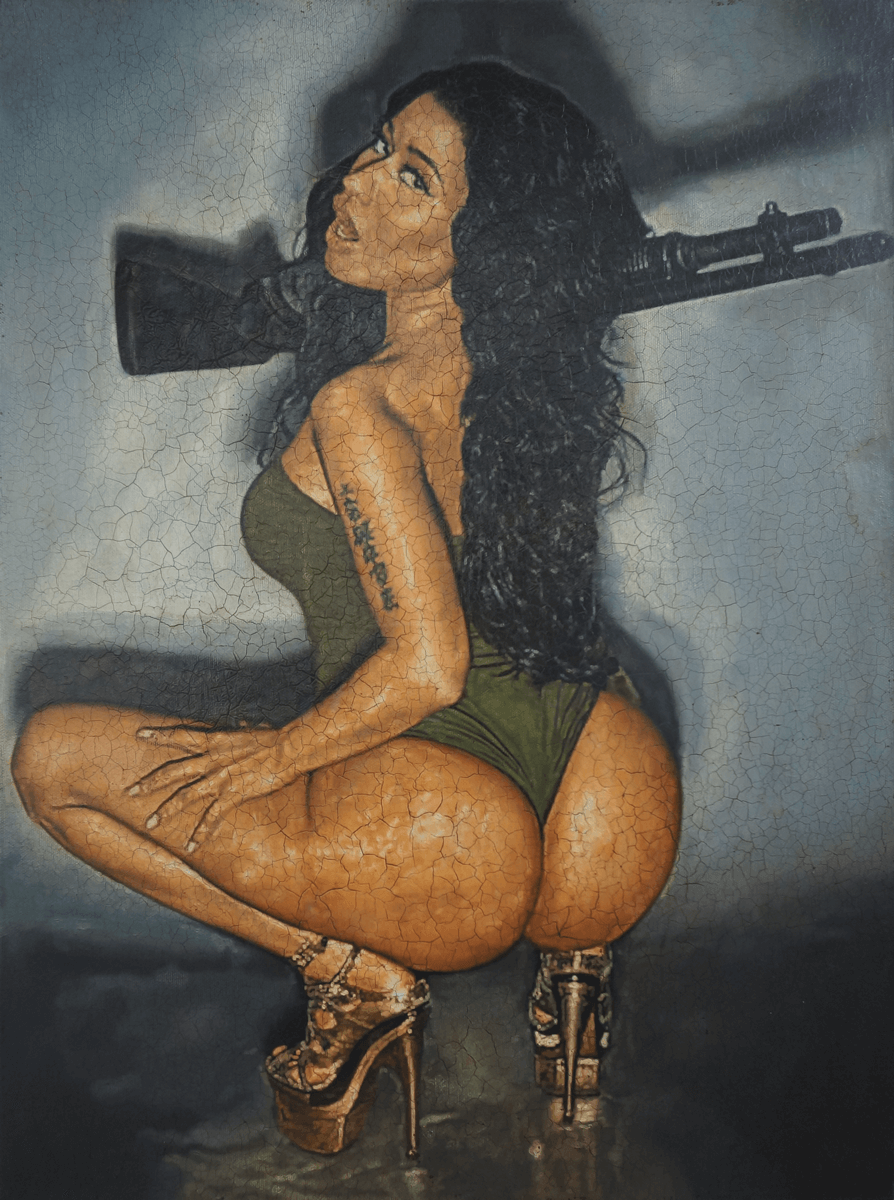Portrait of Nicki Minaj as the Ancient Goddess Athena, 2020