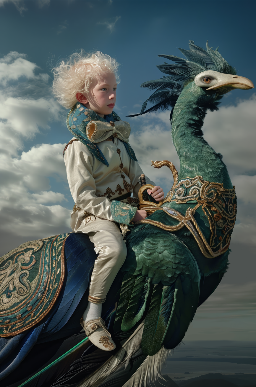 Whimsical Journey: The Boy and His Giant Bird, 2024